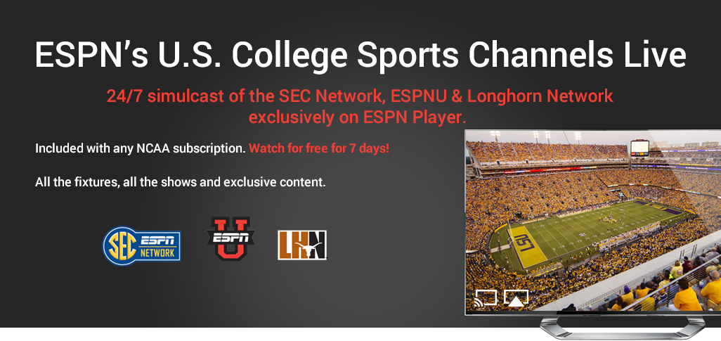 What are some live ESPNU programs to watch online?